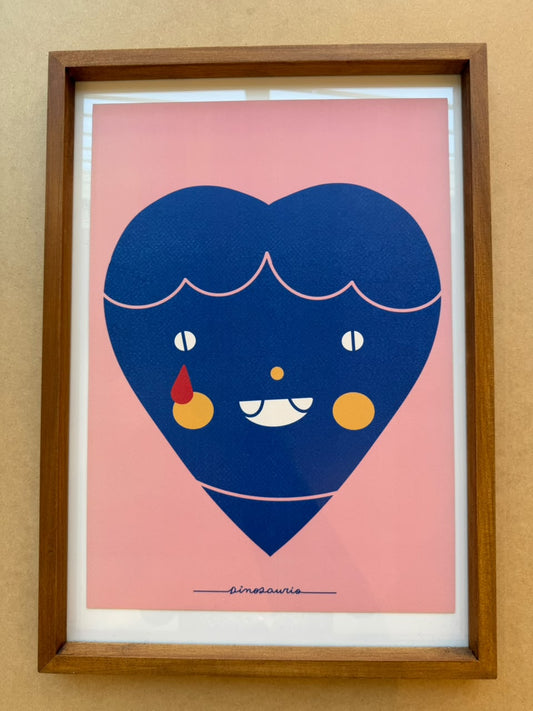 Dinosaurio - Corazón Azul